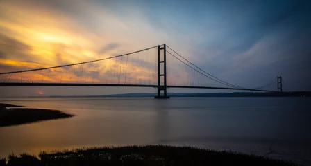 Foto op Canvas humber bridge at sunset © Steve