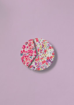 Floral pie chart