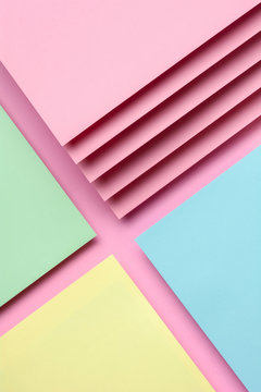Colorful polygon paper design