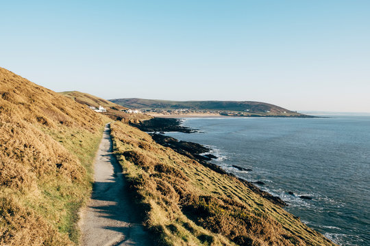 Footpath from Baggy Point to Croyde Bay. Devon, UK.
