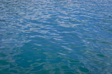 surface of blue water