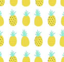 background with pineapples