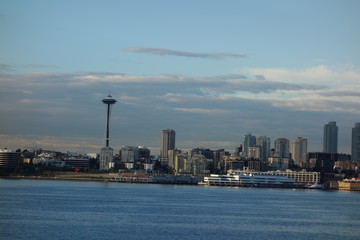 Fototapeta na wymiar Seattle view with Space Tower
