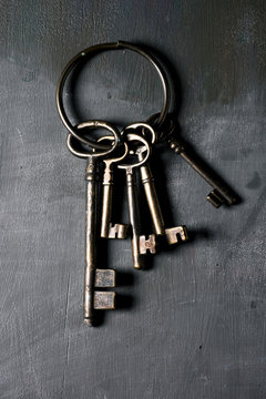 old keys in a ring