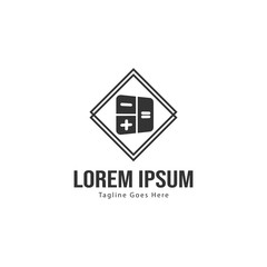 Finance logo template design. Finance logo with modern frame isolated on white background