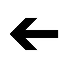 Back arrow icon flat vector illustration design