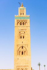 Minaret of the Koutobia Mosque, Marrakech, Morocco