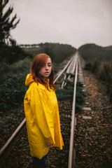 Girl in the train tracks 2