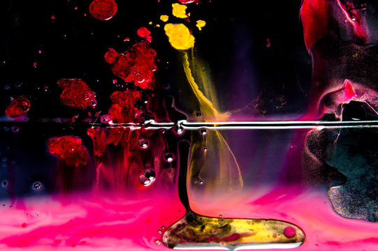 Close up shot of an abstract colors