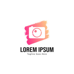 Obraz premium Photography logo template design. Photography logo with modern frame isolated on white background