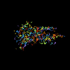 Question marks Quiz, doubt poll query public poll.