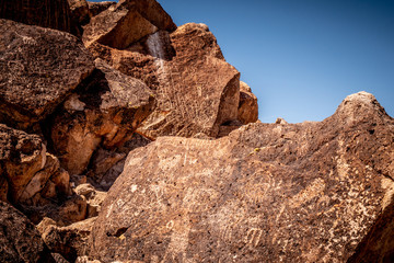 Ancient Petroglyphs at Chalfant Valley in the Eastern Sierra - travel photography