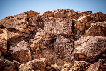 Ancient Petroglyphs at Chalfant Valley in the Eastern Sierra - travel photography