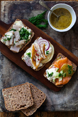 Scandinavian open sandwiches