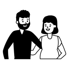 happy pregnant couple