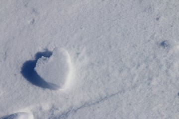 Winter Snow Heart 