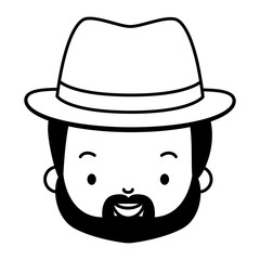 smiling man face