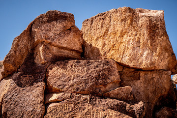 Chalfant Valley with its famous petroglyphs in the rocks - travel photography