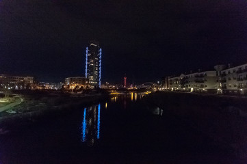 Fototapeta na wymiar City at night