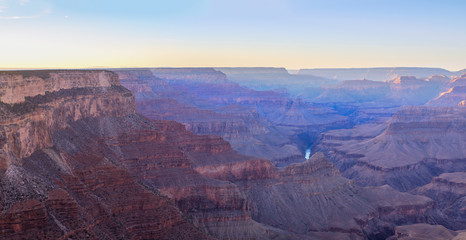 Fototapeta na wymiar Grand Canyon Sunrise from Hermest Trail Point