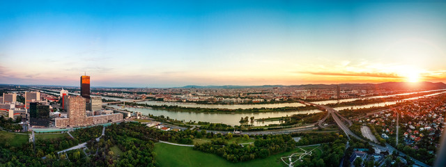 Wien, Panorama über die Stadt, Österreich 