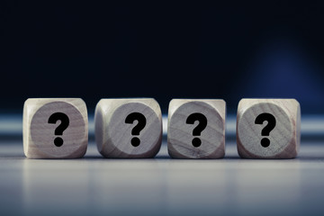 Question Mark Wooden Blocks