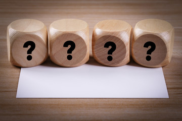 Question Mark Wooden Blocks