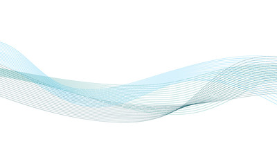 Abstract colorfull wave element for design. Digital frequency track equalizer. Stylized line art background.Vector illustration.Wave with lines created using blend tool.Curved wavy line, smooth stripe