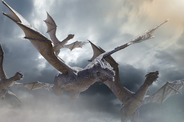 the dragon fly 3D render