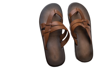 Men leather sandal and flip flop shoes.