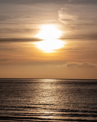 sunset over the sea