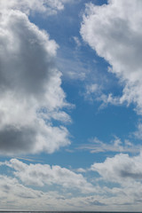 blue sky with white clouds