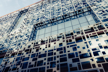 Exterior wall of modern building