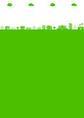 街並み　イラスト