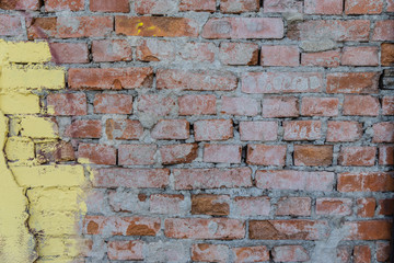 Empty Old Brick Wall Texture.