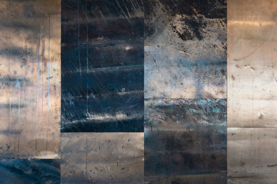 Copper or bronze or gold dark old background