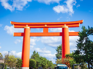 Fototapeta premium 京都 平安神宮 大鳥居