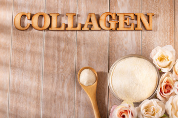 Collagen protein powder - Hydrolyzed. Strengthening and improving the health of cartilage and...