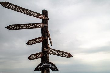 Doi Tung Signpost