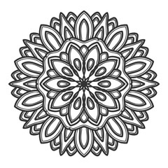 mandala flower illustration vector