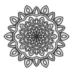 mandala flower illustration vector