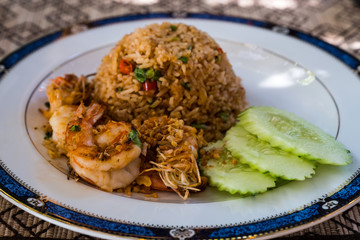 fried rice prawn