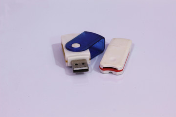 memory card reader with white background close up