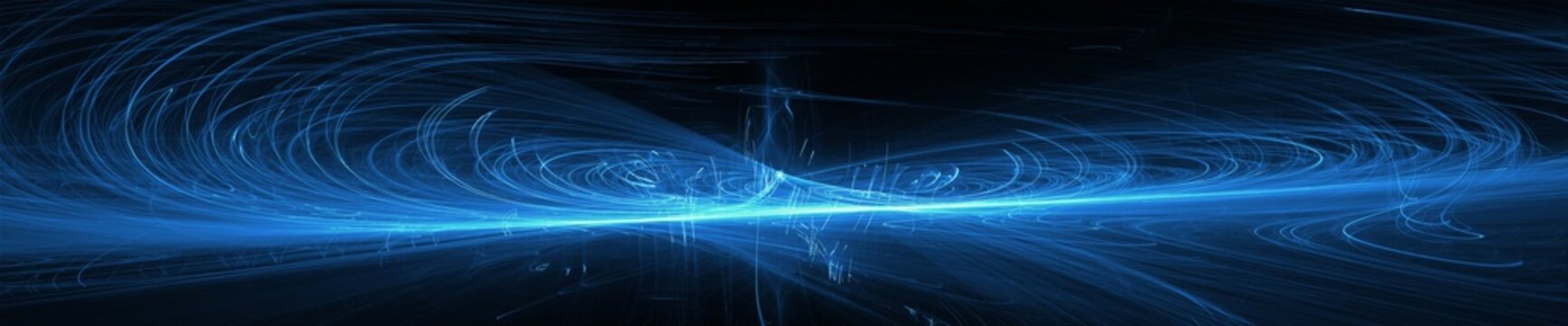 Blue Glow Wave. Lighting Effect Abstract Background