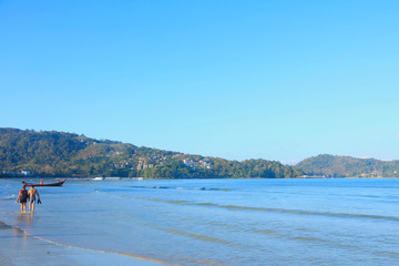 Morning Scenery of Patong Beach, Phuket, Thailand
