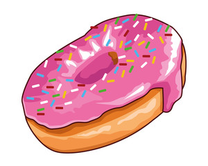 donut icon isolated