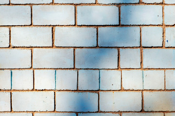 Texture of urban old bricks walls, stone structure closeup background