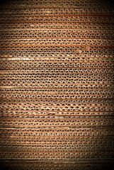 Pile of corrugated cardboard