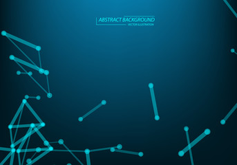 Abstract plexus background with connected lines and dots. Plexus geometric effect Big data with compounds. Lines plexus, minimal array. Digital data visualization.