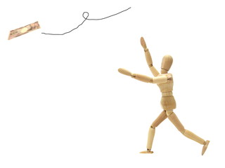 飛んでいくお金